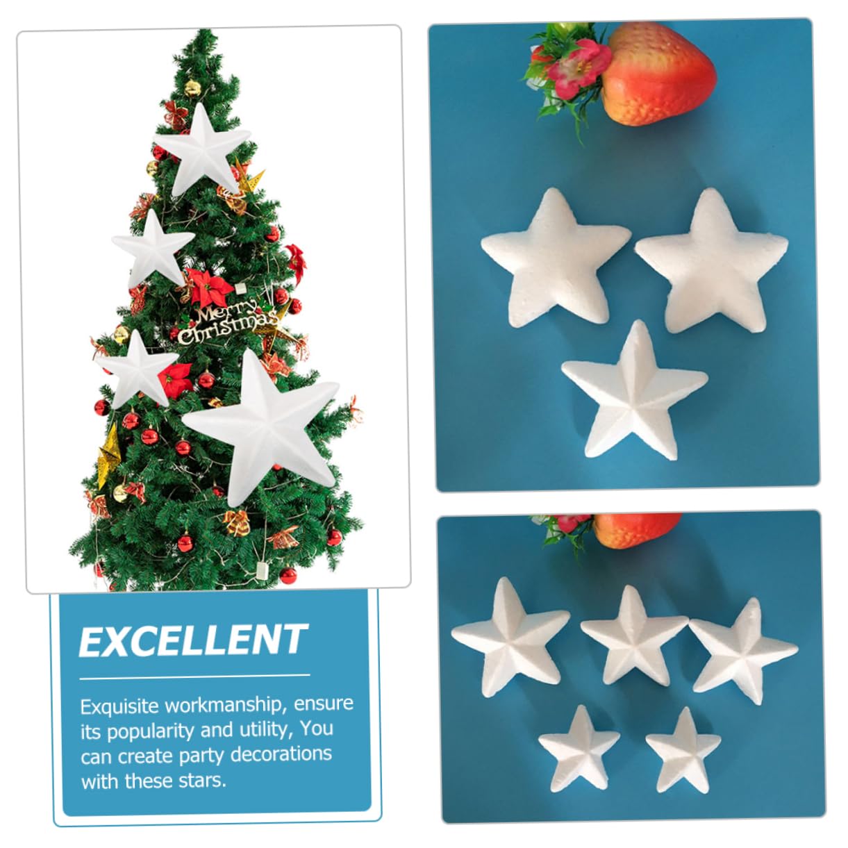 60stücke Sterne Weihnachtsdekoration Handgemachte Ornament Sterne Für Christbaum Bastelbedarf Für Und Zuhause