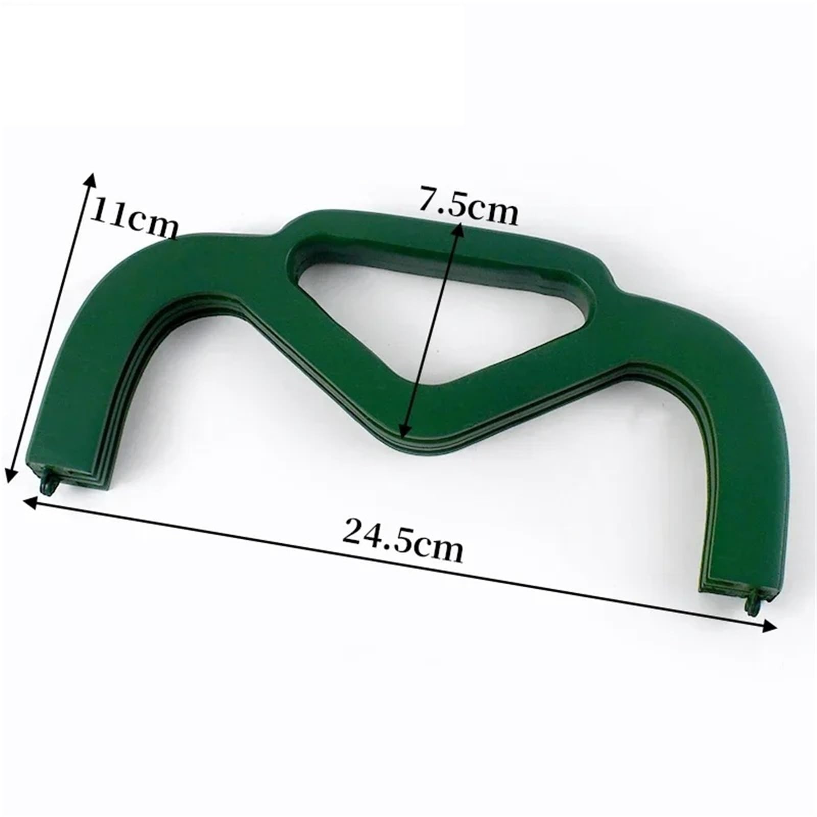 Asa de madera for bolso 25 cm, marco magnético for monedero, soporte costura for bolsos mujer, asas, accesorios bricolaje(LightGreen)