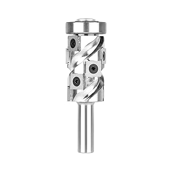 SpeTool Carbide Insert Flush Trim Router Bit with Bottom Bearing 1/2