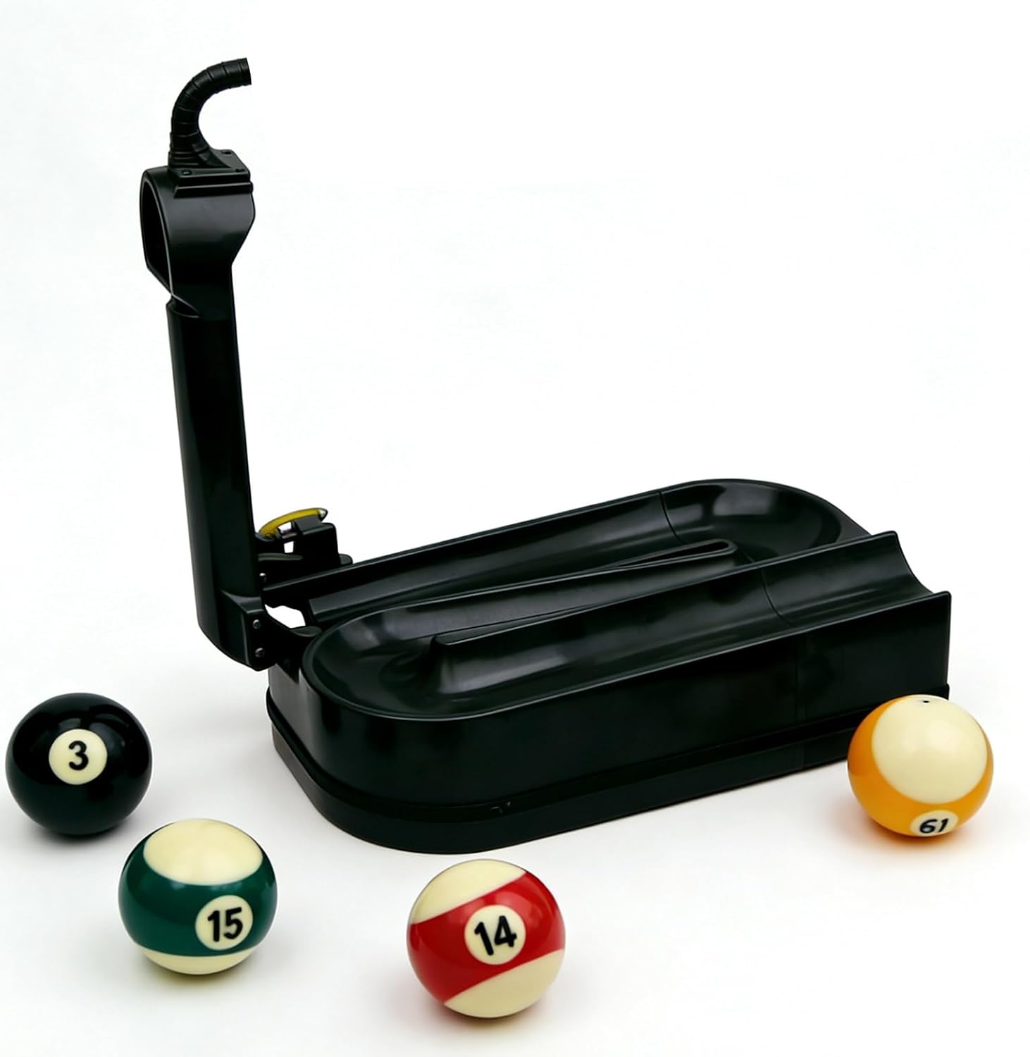 Precision Pool Ball Setter Triangle Rack, 3D Printed Billiards Training Tool with Press-Type Launcher, Accuracy Practice Aid for Snooker Skills, Portable Ball Rack Pro Equipment for Consistent Shot