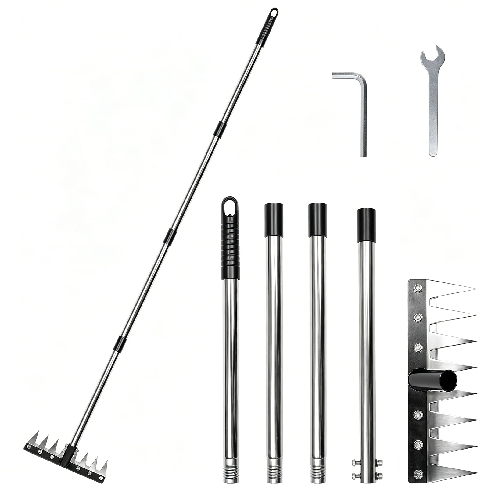 5 Best Iron Weeding Rake | 7% Thicker Tines That Actually Bite