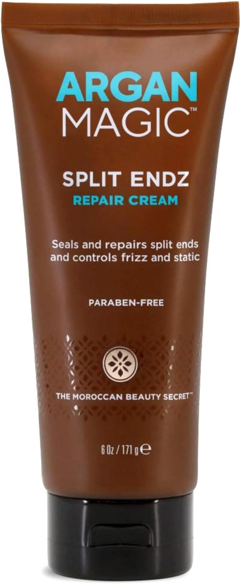 Argan Magic Split Endz Cream - Instantly Binds Frayed and Separated Ends While Preventing Future Breakage | Controls Frizz | Paraben Free, (6 oz)
