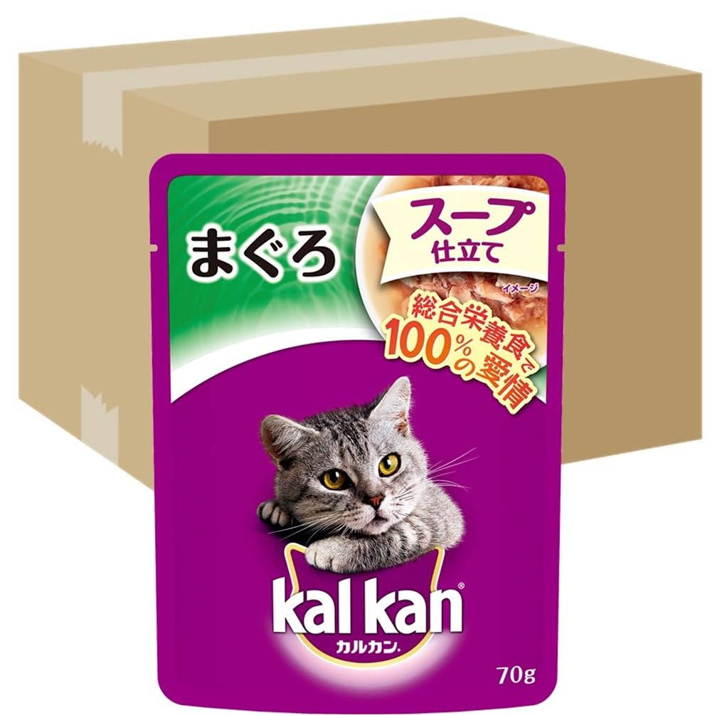 カルカン パウチ 1歳から 成猫用 スープ仕立て : まぐろ 70g - 子猫用