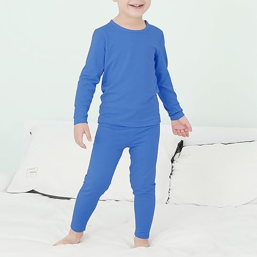 Miniatura 2 de American Trends Conjunto de ropa interior térmica para niños, pantalones largos con forro polar para niños y niñas, capa base térmica para invierno