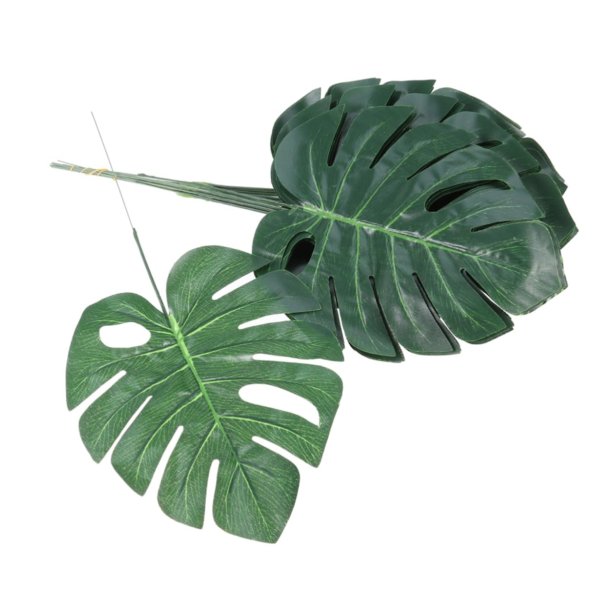 Amosfun 3 Set Di Foglie Di Monstera Artificiali Foglie Di Simulazione Realistiche Tropicali Artificiali Per La Decorazione Della Casa Finte Verdi 20 Pezzi * 3