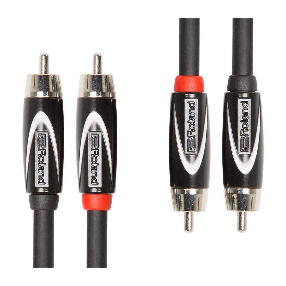 ROLAND Black Series Câble d'interconnexion double RCA vers double RCA 4,6 m