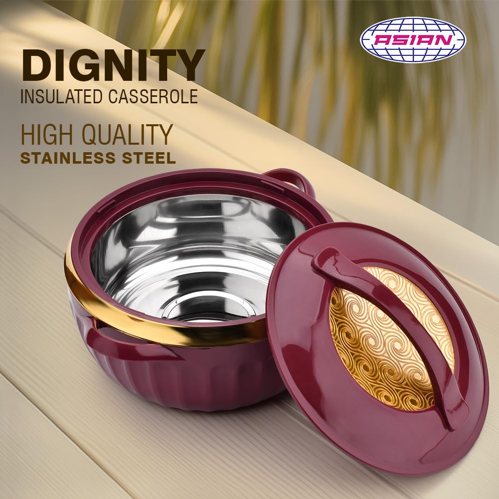 Buy Asian Plastowares Dignity Casserole DLX - Premium Insulated 