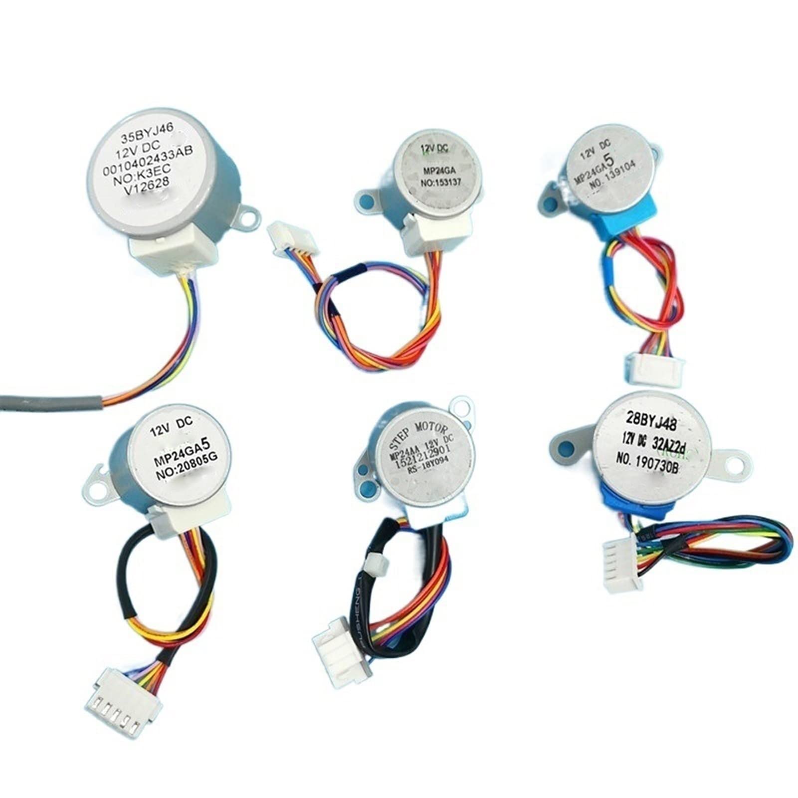 Variable Air MP24GA5 Moteur, MP2835 Moteur, MP24GA45 Moteur, Moteur Pas à Pas De Guidage D'air De Climatisation, Moteur à éolien Swing, Moteur De Guide D'air 12V Synchrone Tumbler (Color : MP24GA5 Mo