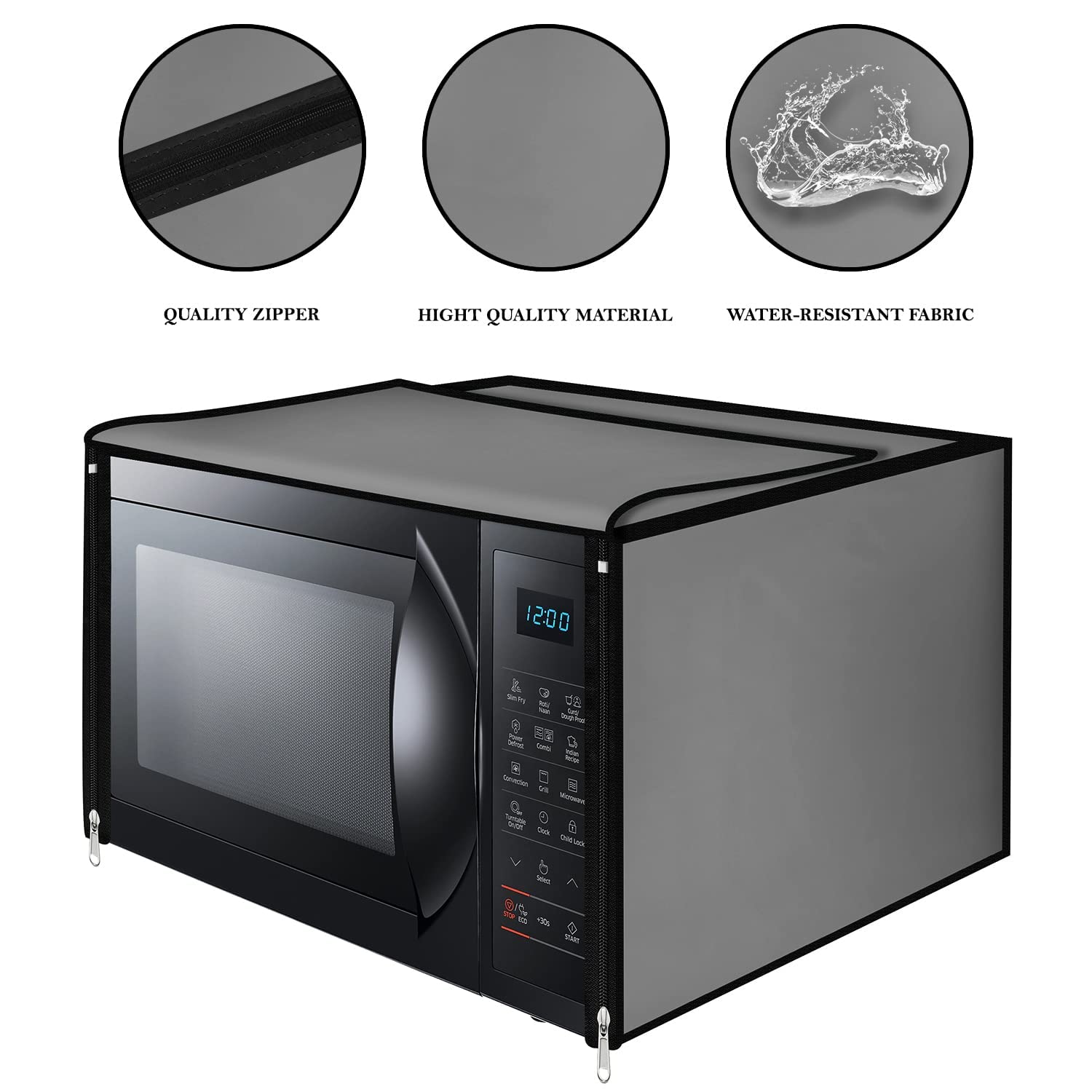 Microwave Oven Full Closure Cover Suitable for All Major Brands for Size 41X46X36|COVN-S03-20 — Amazon image 3