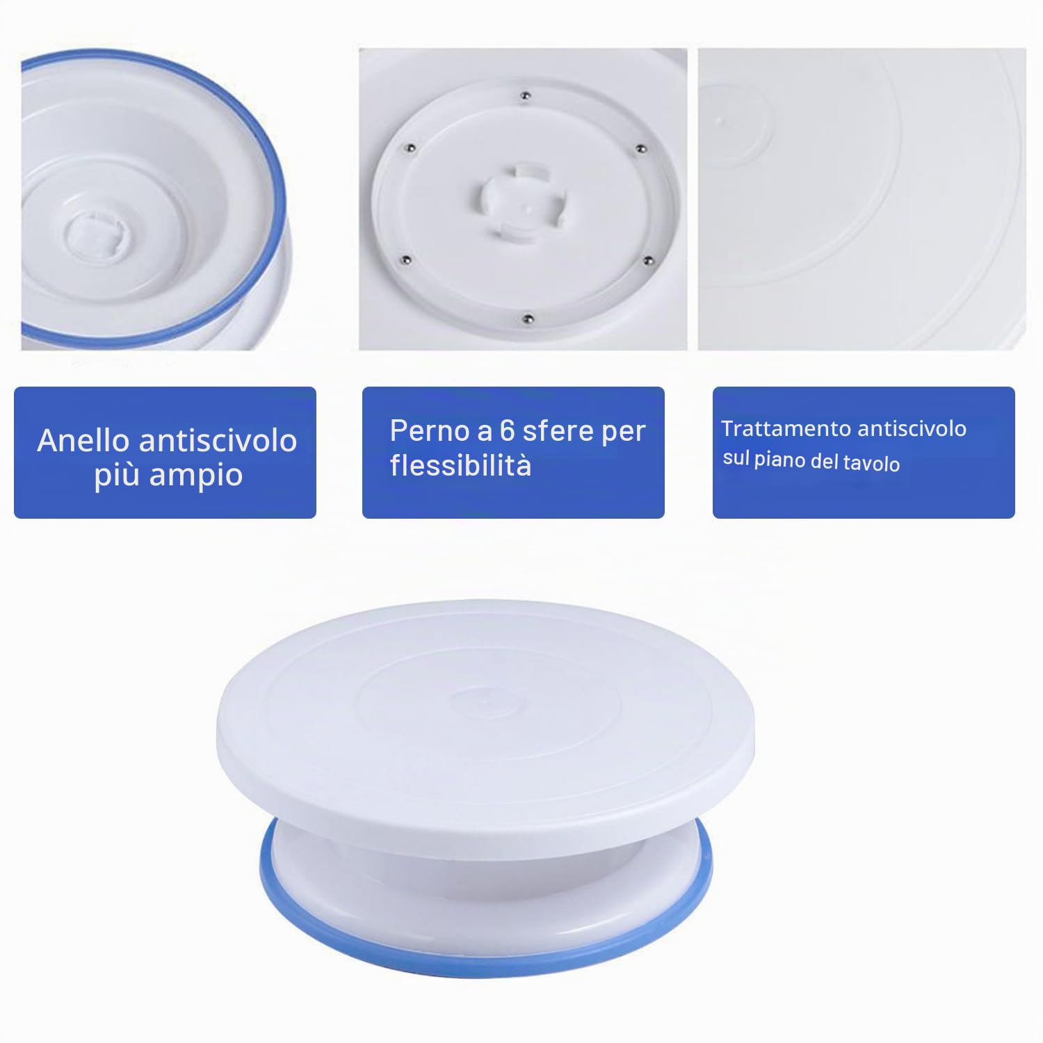 Kit per decorazione torte, Piatto Girevole per Torte, Kit Pasticceria Professionale, Accessori e Utensili Per Pasticceria, Set di sacchetti e beccucci per tubazioni