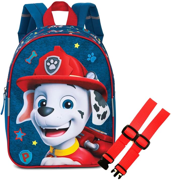 EL BURRO Set zaino per bambini Paw Patrol e cintura pettorale Gurties 23 x  29 x 10 cm Vol. 6 l 3-6 anni Chase Skye Marshall, Blu Marshall, m : Amazon.it:  Valigeria