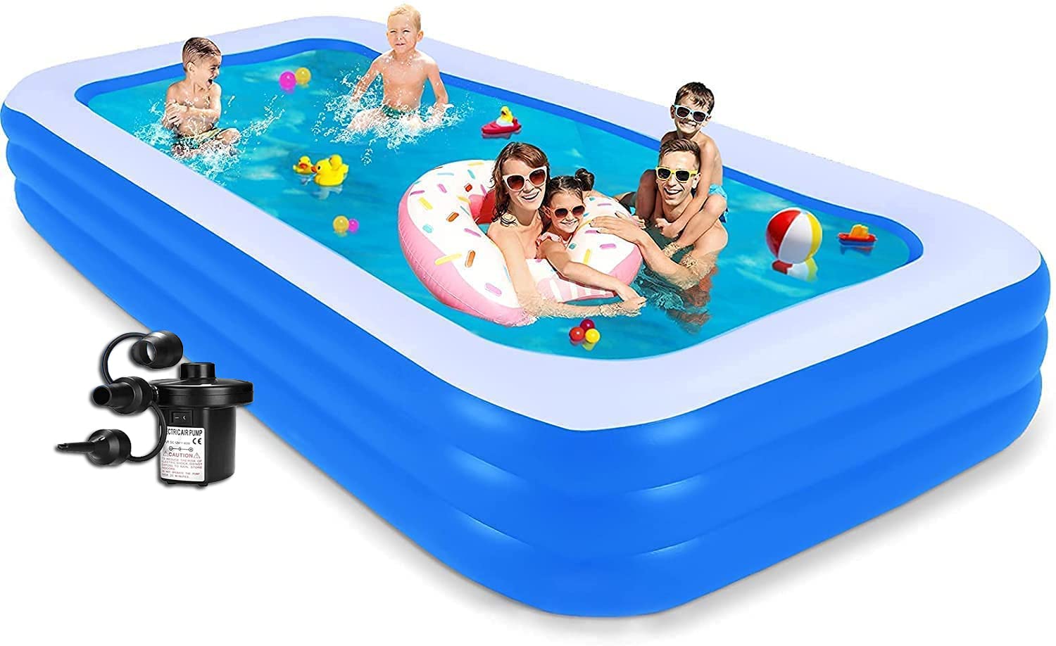 YUXI® Swimming Pool Inflatable Bath Tub for Kids and Adults SPA Bath Tub 10 Feet with Electric Air Pump(King) (B09SZD6R71) Amazon Price History, Amazon Price Tracker