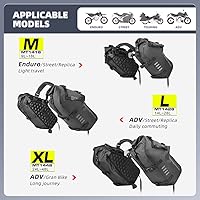Vista 2 de Rhinowalk Bolsas de Sillín de Motocicleta Impermeables Alforjas de Motocicleta Bolsa Lateral de Motor 28L (14L*2) Bolsa de Sillín Powersports