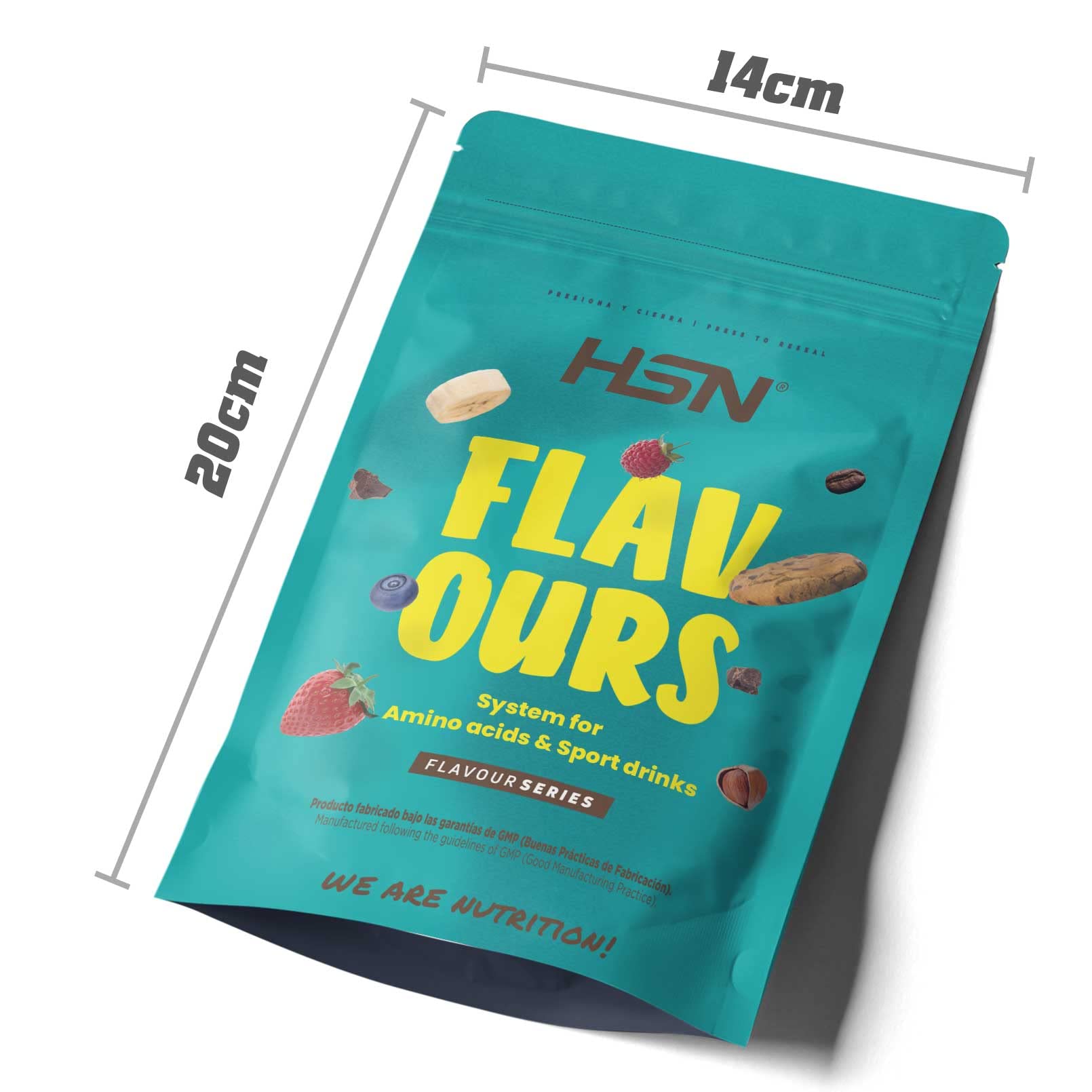Saborizante para Aminoácidos y Bebidas Deportivas de HSN | Sabor Limón 200 g = 36 Tomas Por Envase | Para la Dieta Keto y Vegana | Extremadamente Bajo en calorías y azúcar | No-GMO, Sin Gluten