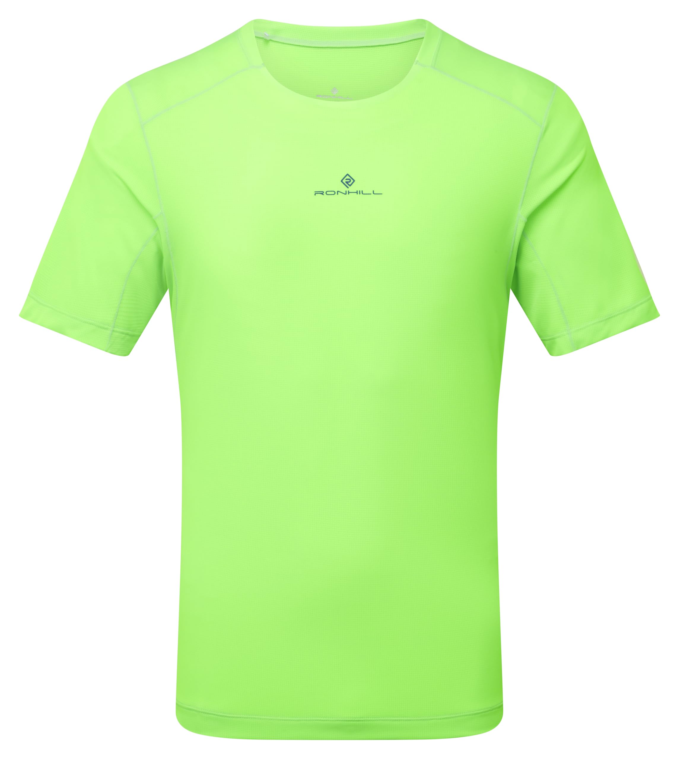Ronhill Running, Men's Tech S/S Tee, FluoGreen/DarkCobalt, L