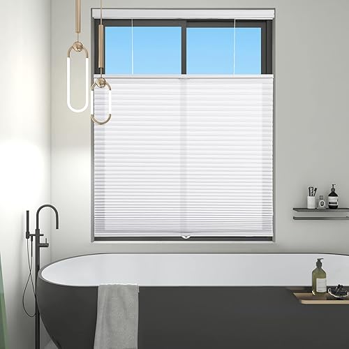 Miniatura 21 de Changshade Persianas Celulares Opacas sin Cordón, Persianas de Arriba hacia Abajo y de Abajo hacia Arriba para Ventanas, Persianas de Ventana