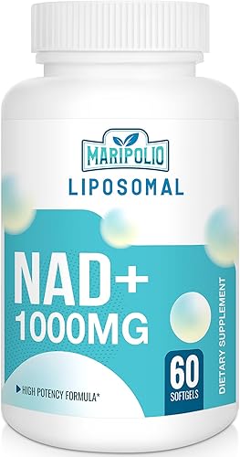 Suplemento liposomal NAD+ de 1000 mg  Alta biodisponibilidad Entrega liposomal  Energía celular y apoyo de bienestar  Suplemento dietético puro NAD+