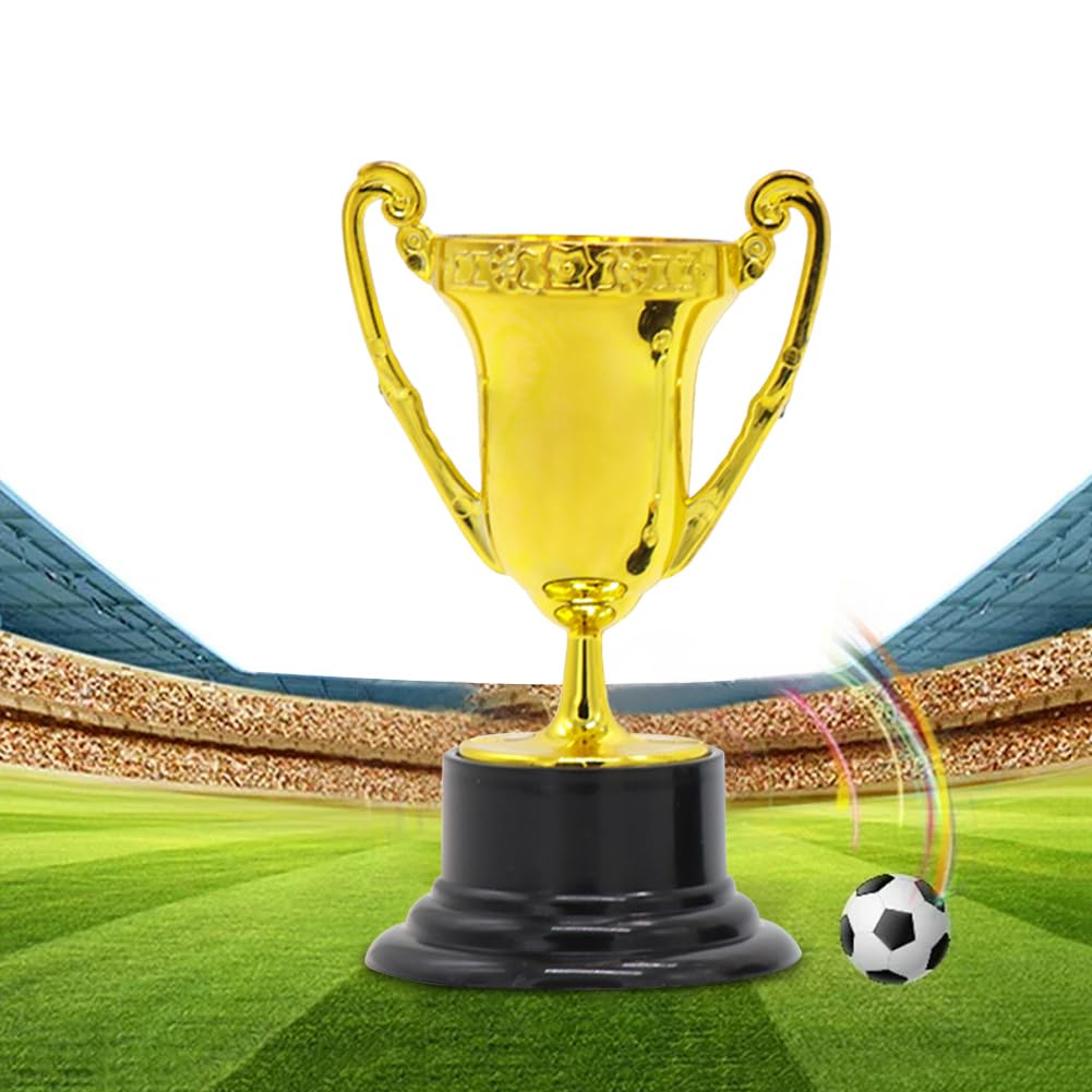 1 mini trofeo sfuso per bambini, oro premio trofeo tazze di plastica oro piccole tazze trofeo premio d'oro coppa per premi puntelli competizioni sportive per bomboniere riempitivi sacchetti