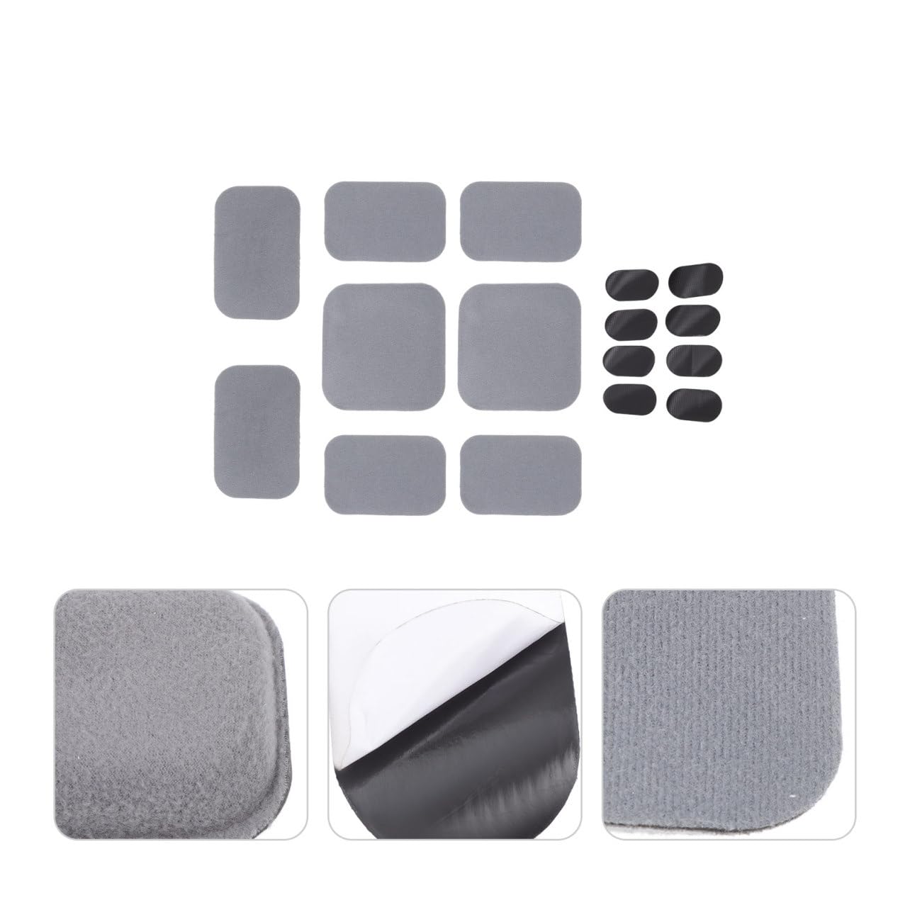 ibasenice 2 Sätze Helmfutter Helmpolster Helm Liner Pad Atmungsaktives Polster Für Helm Fahrradhelmkissen Reithelmkissen Helmschutzpolster Kopfschutz Schaum Grey 8 Stück * 2