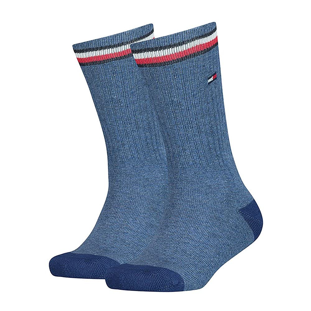 Tommy Hilfiger Iconic Kid's Sports Socks (2 Pack), Jeans, 39-42 EU