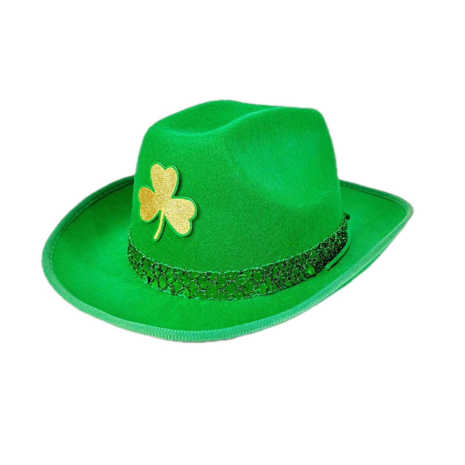 Adult Green Leprechaun Top Hat St Patrick's Day Accessories Novelty Hat Irish Gifts One Size Irish Fancy Dress Costume Accessory for Men and Women, Leprechaun Costume St Patricks Day Accessories