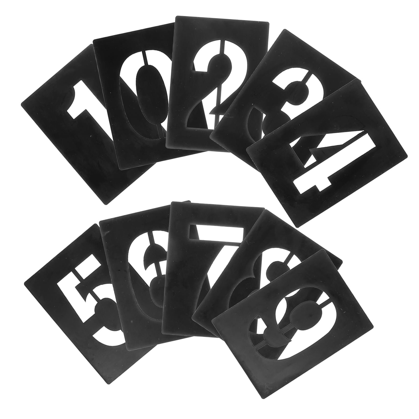 Angoily 3 Set Stencil Numerici Riutilizzabili per Decorazioni Domestiche e Festive Facili Usare e Resistenti