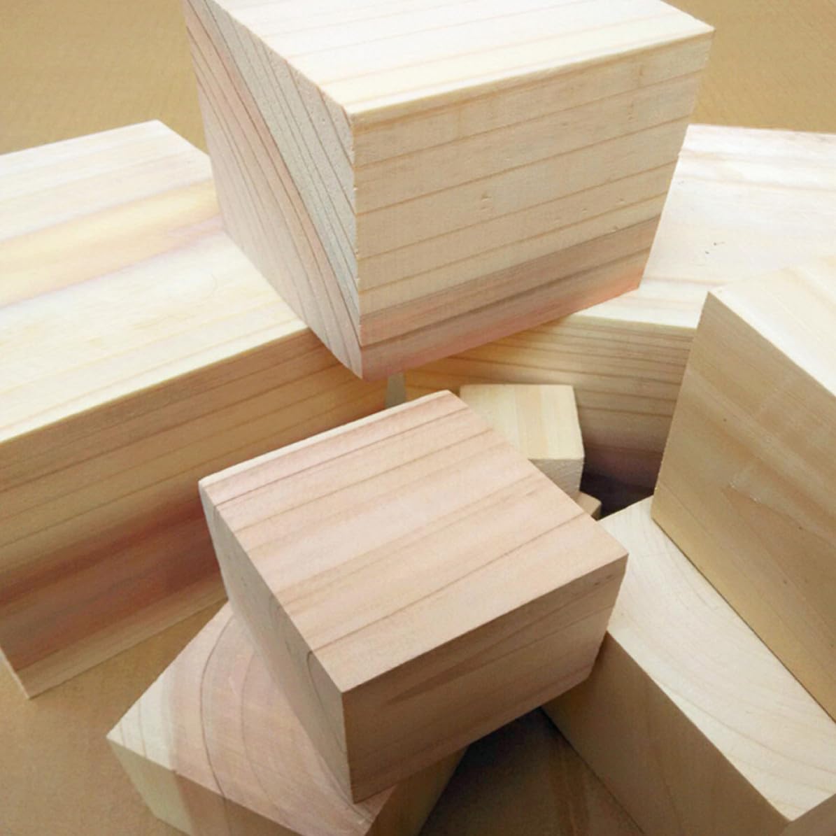 36 Bloques Cuadrados de Madera de Pino sin Tratar 38 Mm para Manualidades Diy, Cubos Pequeños Naturales para Proyectos de Artesanía y Creaciones Creativas