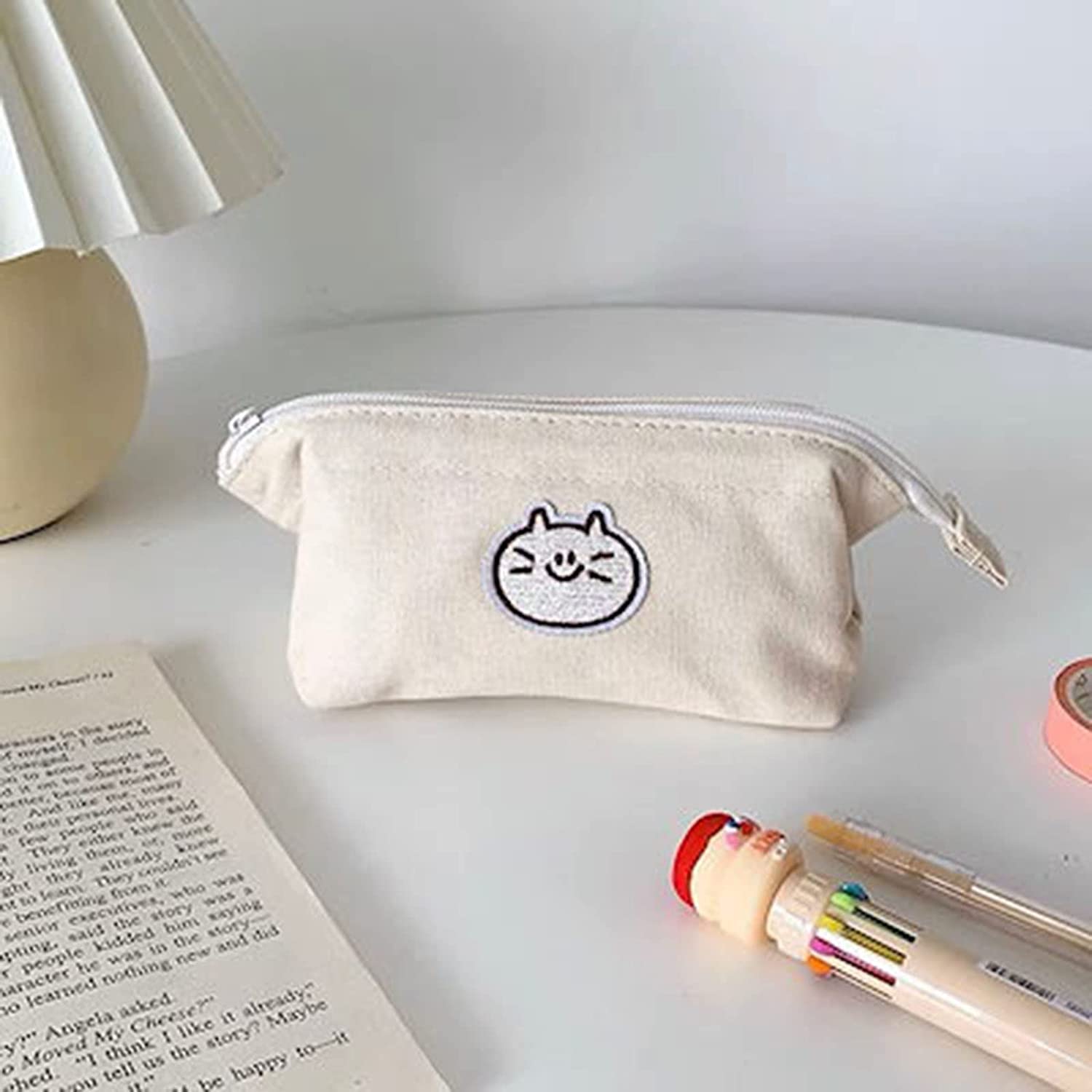 Amazon.co.jp: 筆箱 韓国 猫ちゃん かわいい犬 シンプル ふでばこ ペン