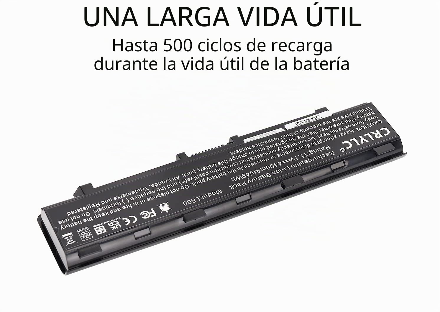 PA5024U-1BRS PABAS260 Batería de para Portátil Toshiba Satellite C805 C850 C850D C855 C870 L850 L855 L870 P850 M800 M805 P800 PABAS262 PA5023U-1BRS PA5025U-1BRS PA5026U-1BRS PA5027U-1BRS