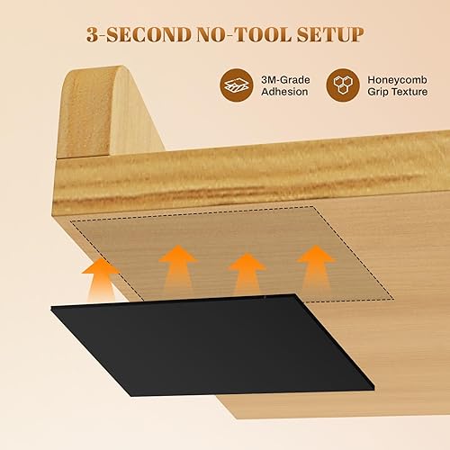 Miniatura 3 de GCCSJ Encimera de lavadora y secadora unida de 2 niveles, 54 pulgadas de ancho x 27.5 pulgadas de profundidad, cubierta de estante de madera con