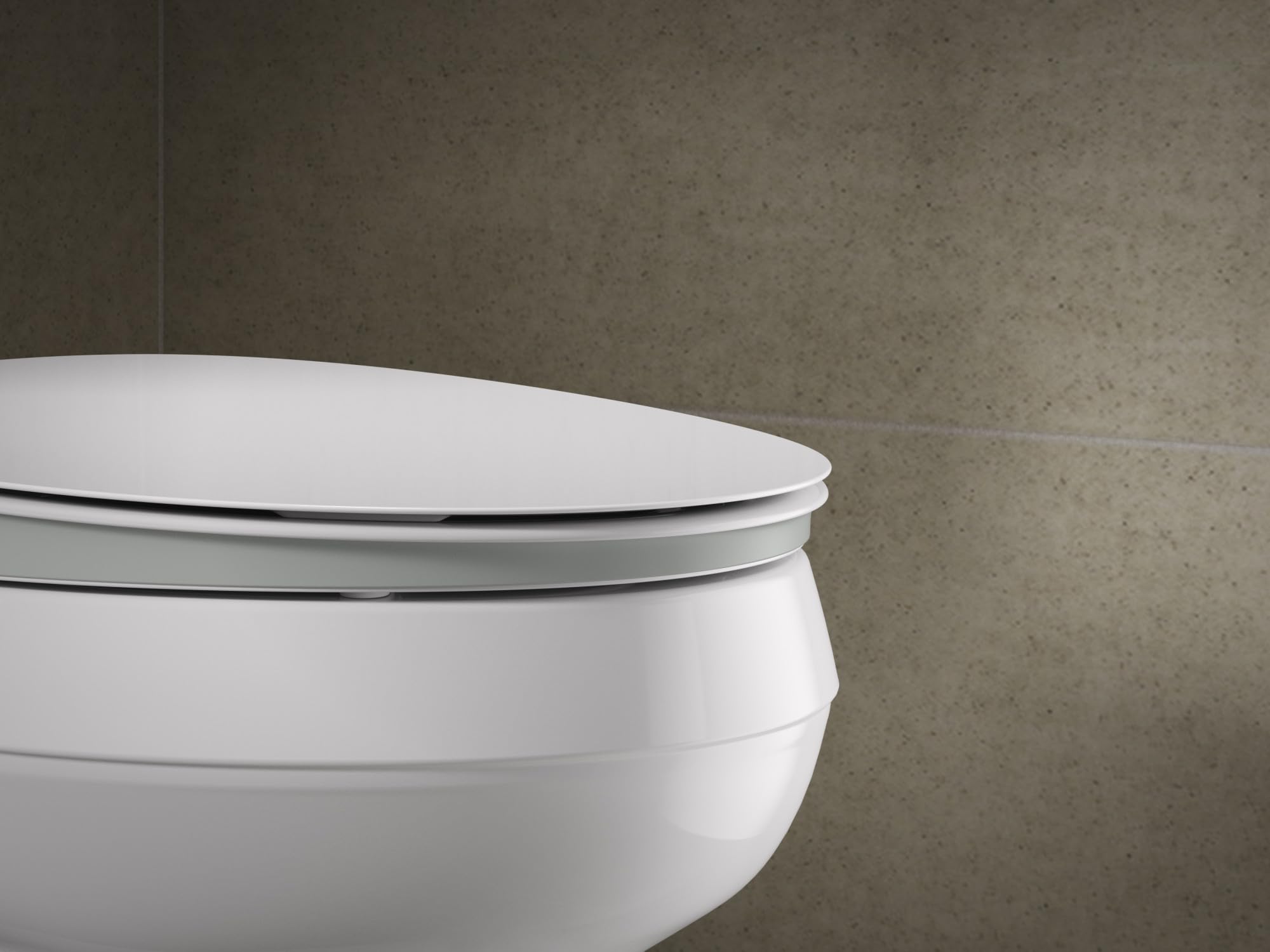KOHLER 57777-WCF-0 K-57777-WCF-o - Asiento de inodoro de cierre silencioso, alargado, color blanco