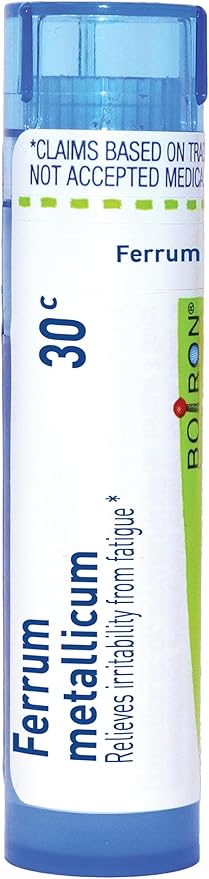 My Personal Guide to the Best Homeopathic Remedies for Anemia 10 Boiron Ferrum Metallicum 30C for Irritability from Fatigue - 80 Pellets