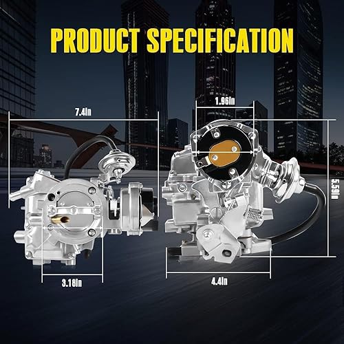 Miniatura 5 de Carburador de barril Carter1 se adapta a motores Ford 1965-1985: 4.9L (300Cu), 4.1L (200Cu), 3.3L (200Cu). Compatible con Ford Bronco, Fairmont y