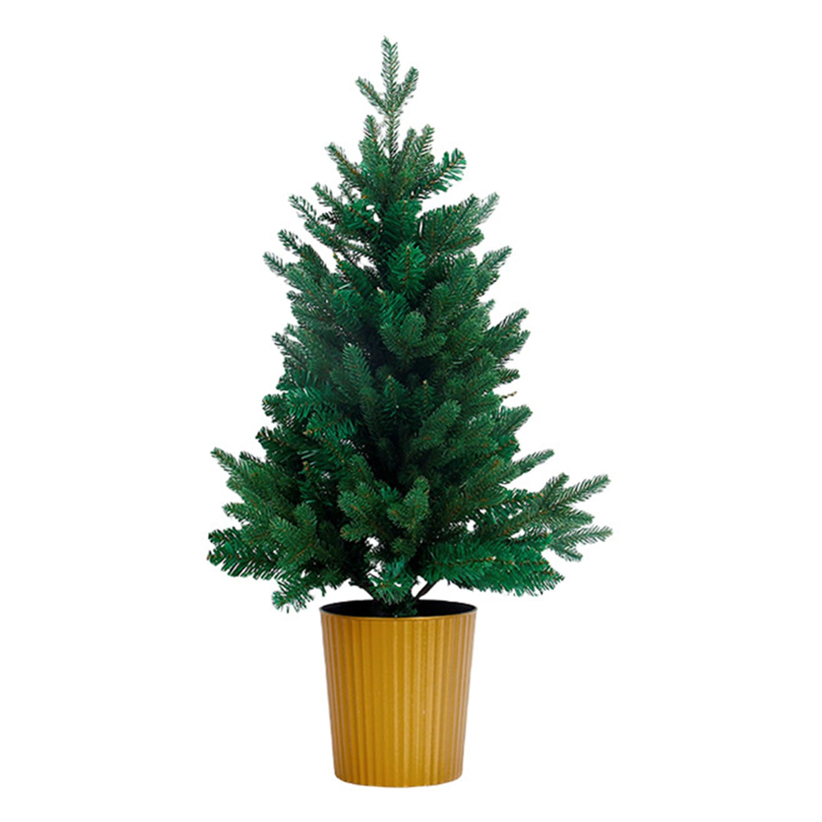 Minglea Green Tabletop Christmas Tree With Basin Artificial Tree Miniature Desktop Pine Trees Ornament For Home Kitchens Dining Table Seasonal Display Ornament Simulation