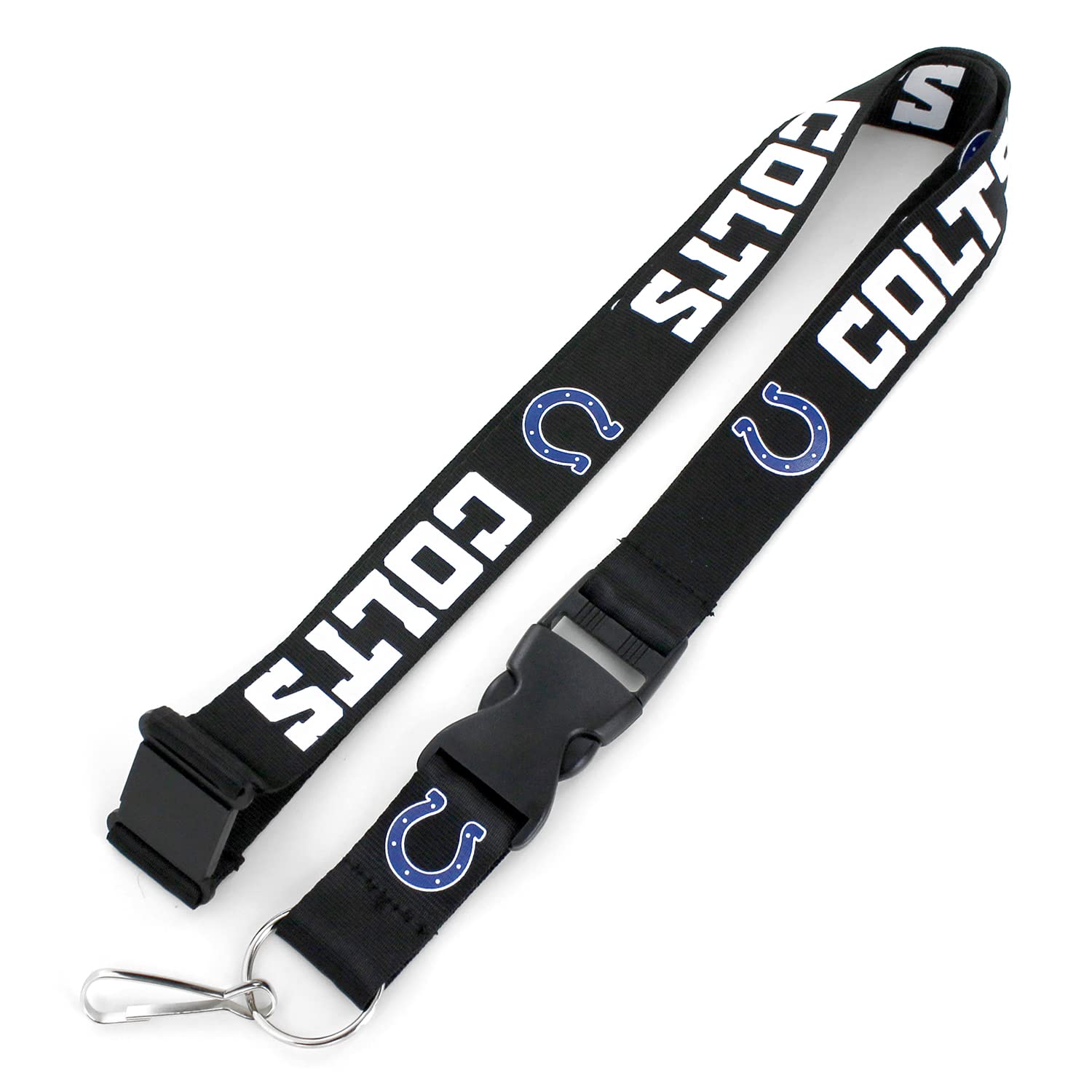 aminco NFL Indianapolis Colts Team Lanyard, Black