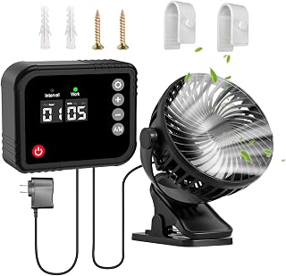 Grow Tent Fan - 360° Rotating Exhaust Fan, Adjustable Ventilation Device, High Airflow Blower | for Bathroom Kitchen Garage Greenhouse Dorm Shed Patio Chicken Coop Poultry Vent