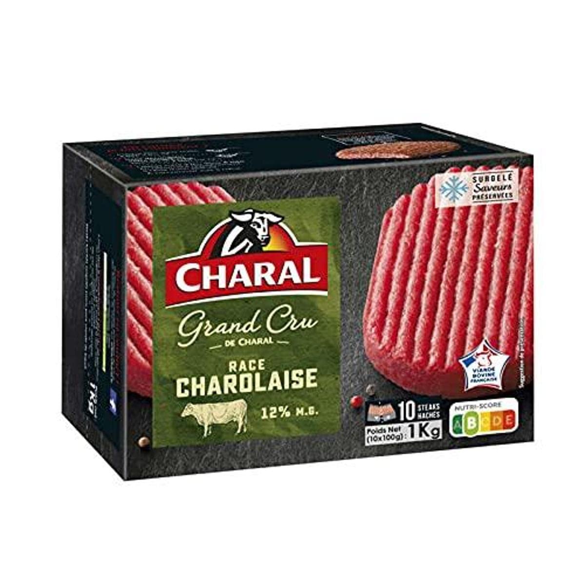 Charal Steak haché pur boeuf charolais - 10x100g