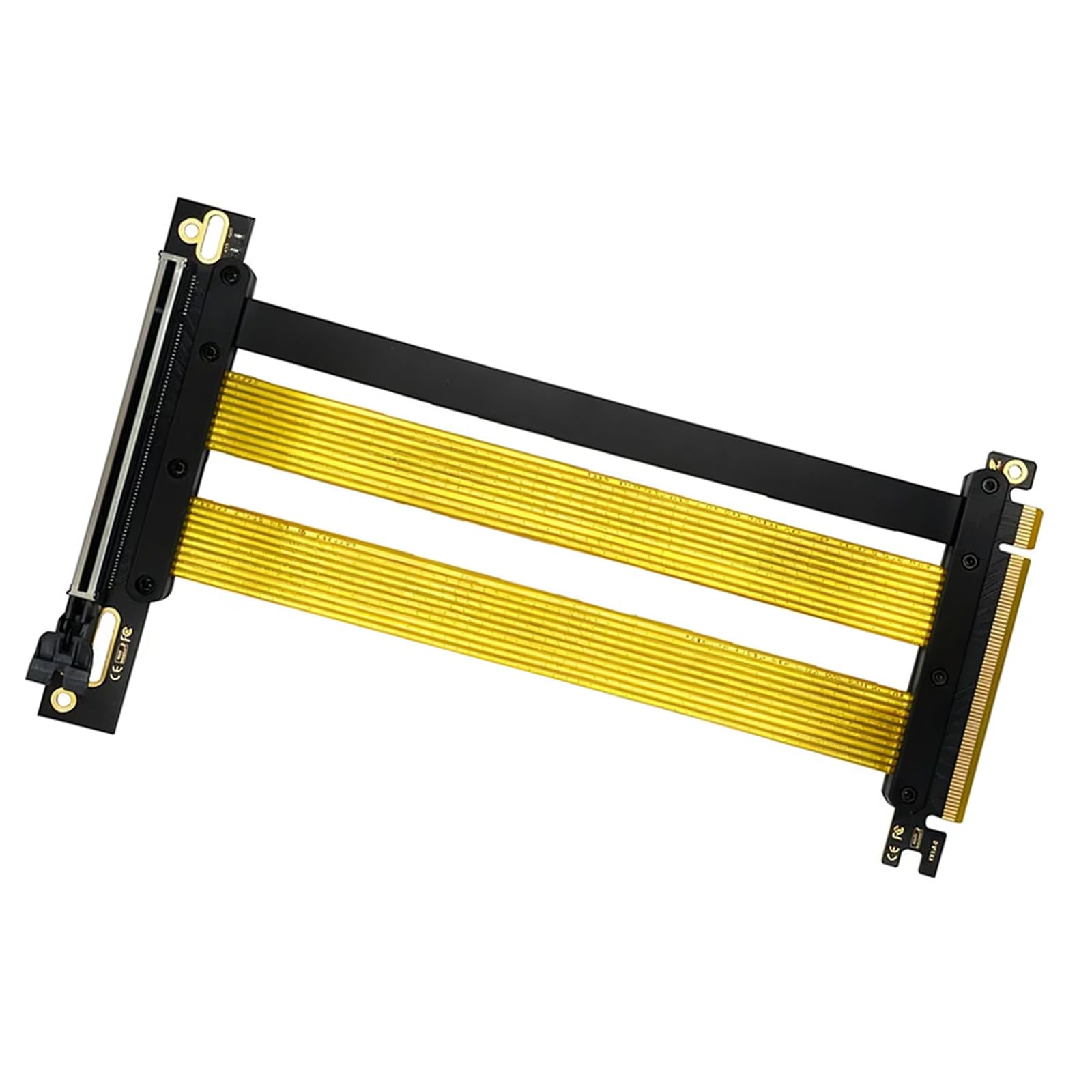 Cavo prolunga per scheda grafica PCIe 5.0 X16 da 20 cm per installazione verticale da 180 a 90 gradi che supporta l ' estensione flessibile con velocità 32GT / s