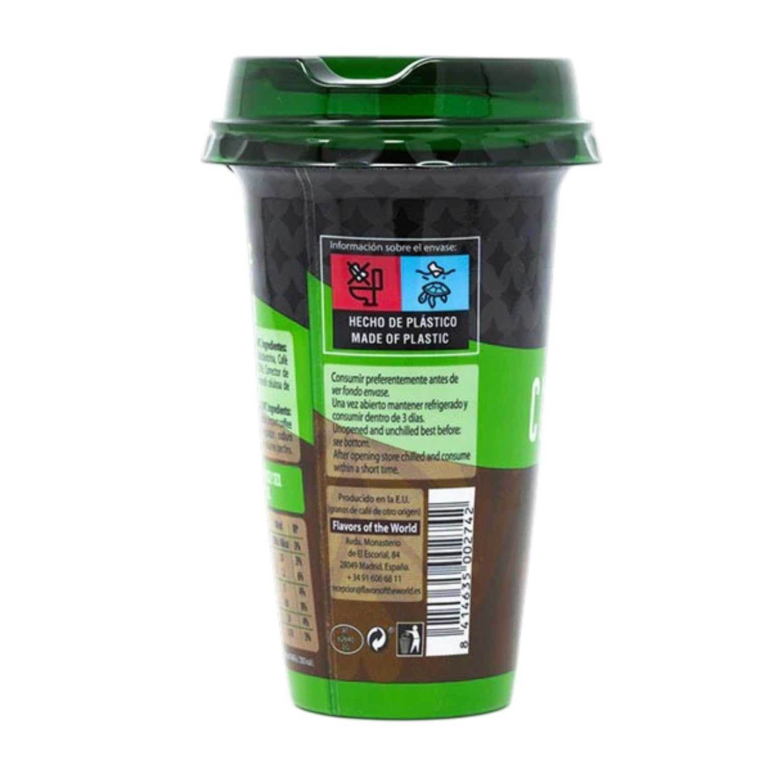 PACK 10 - Café Frío Cappuccino Listo para Tomar 230ml | Café 100% Arábica con Leche de los Alpes y Toque de Cacao | Bebida Ready to Drink Cremosa en Vaso | Sabor Suave y Energizante