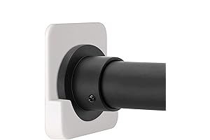 Adhesive Shower Rod Tension Holder: Effortless Bathroom organization