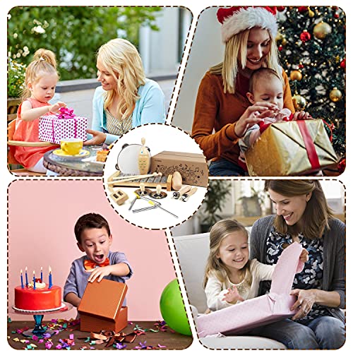 Chriffer Kids Musical Instruments Toys, Percussion Instruments Set With Xylophone, Preschool Educational Music Toys For Boys Girls, Natural Eco-Friendly Wooden Music Set (8) #TOP6