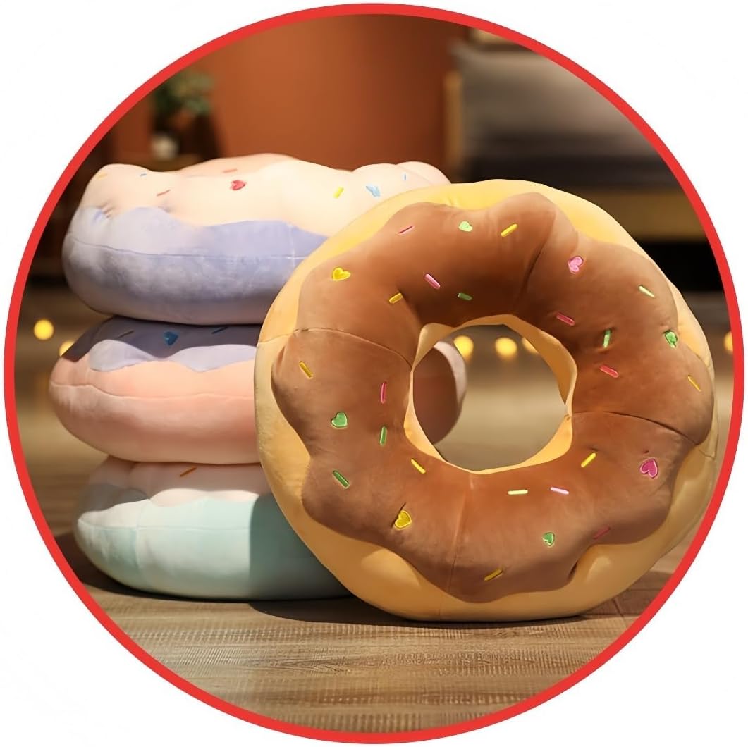 ZHZドーナツ 縫い包み かわいい 抱き枕 食べ物 萌え萌え座布団 クッション サプライズ 卒業祝い ギフト 横向き寝 ふわふわ 置
