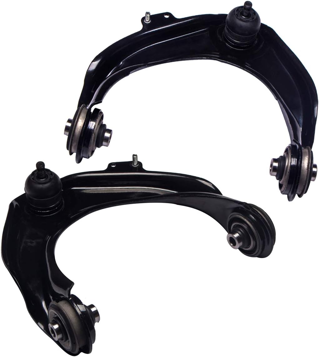 Front Upper Control Arm and Ball Joint Assembly Compatible Acura CL TL Honda Accord Driver Passenger Side AUQDD 2PCS K620284 K620285 Left Right Professional Suspension