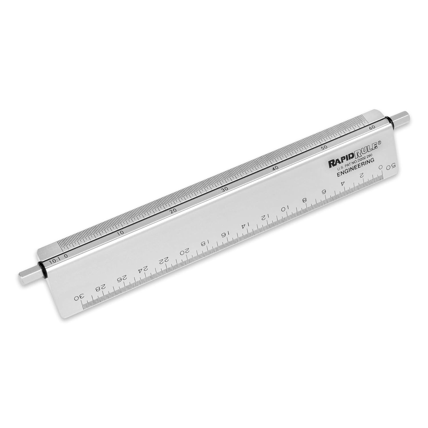 Alumicolor Rapid Rule Professional Drafting Scale w/Rotating Calibration Rod (Engineer 6IN)