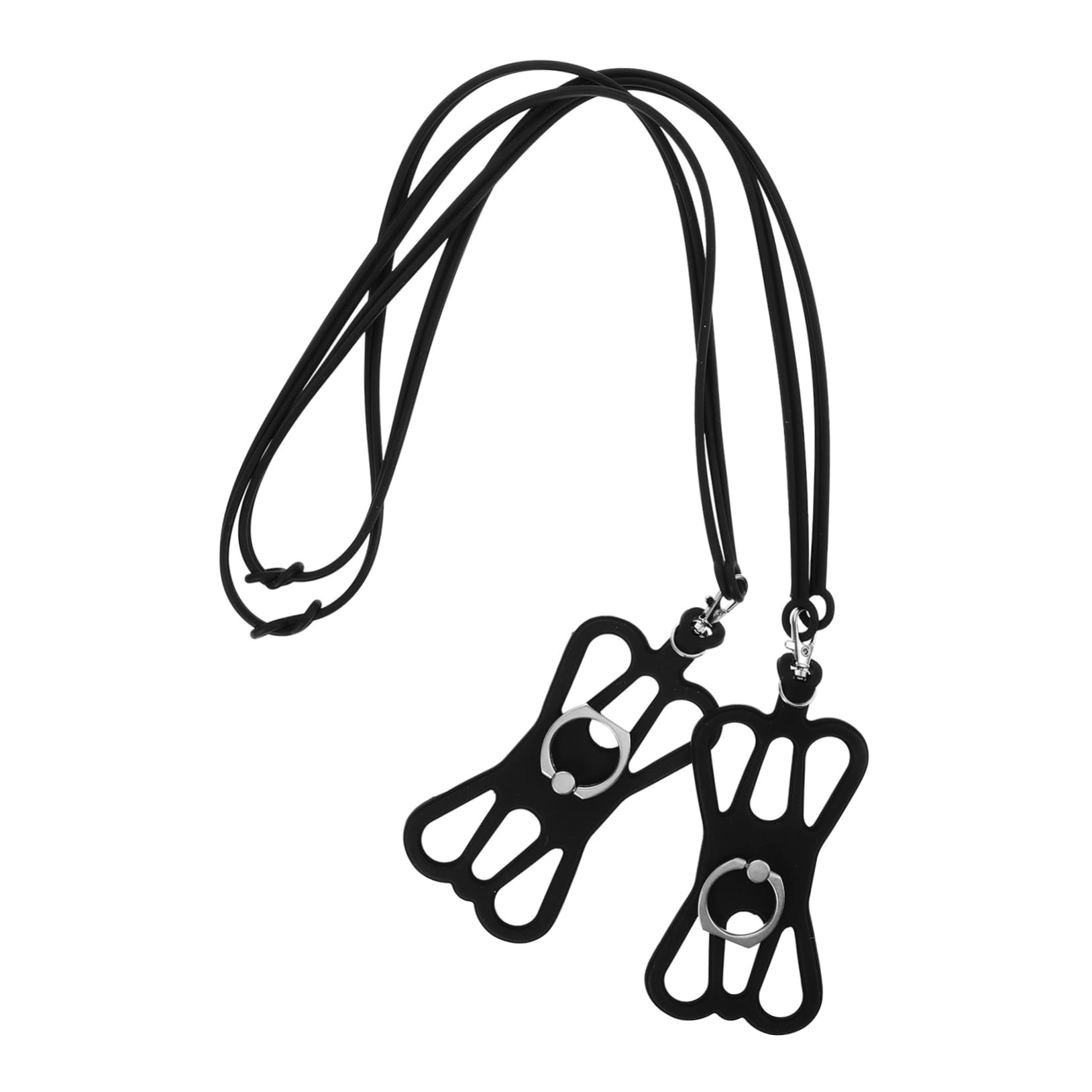 NUOBESTY Soporte De Teléfono Móvil Ajustable De Silicona Con Cordón Para Cuello Soporte Resistente Y Cómodo Para Protección Caídas