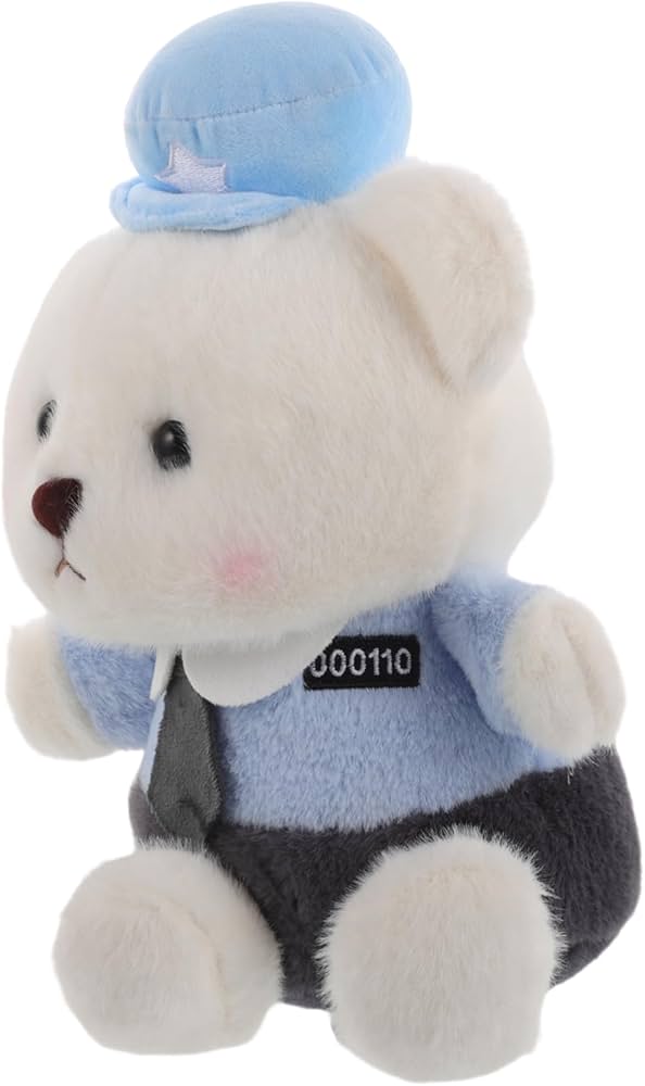 Amazon.co.jp: LALADEFIEE 警察のクマ 豪華なおもちゃ 消防士の