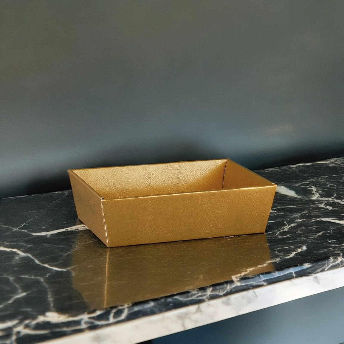 10x Präsentkorb Gold - Maße 29 x21 cm - Geschenkkorb - Präsentkörbe - Geschenkverpackung -