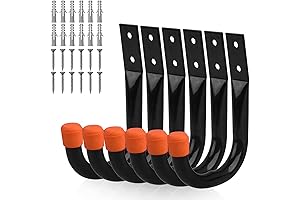 HORUSDY 6 Pack Cable Hooks Wall: Hassle-Free Cable Management