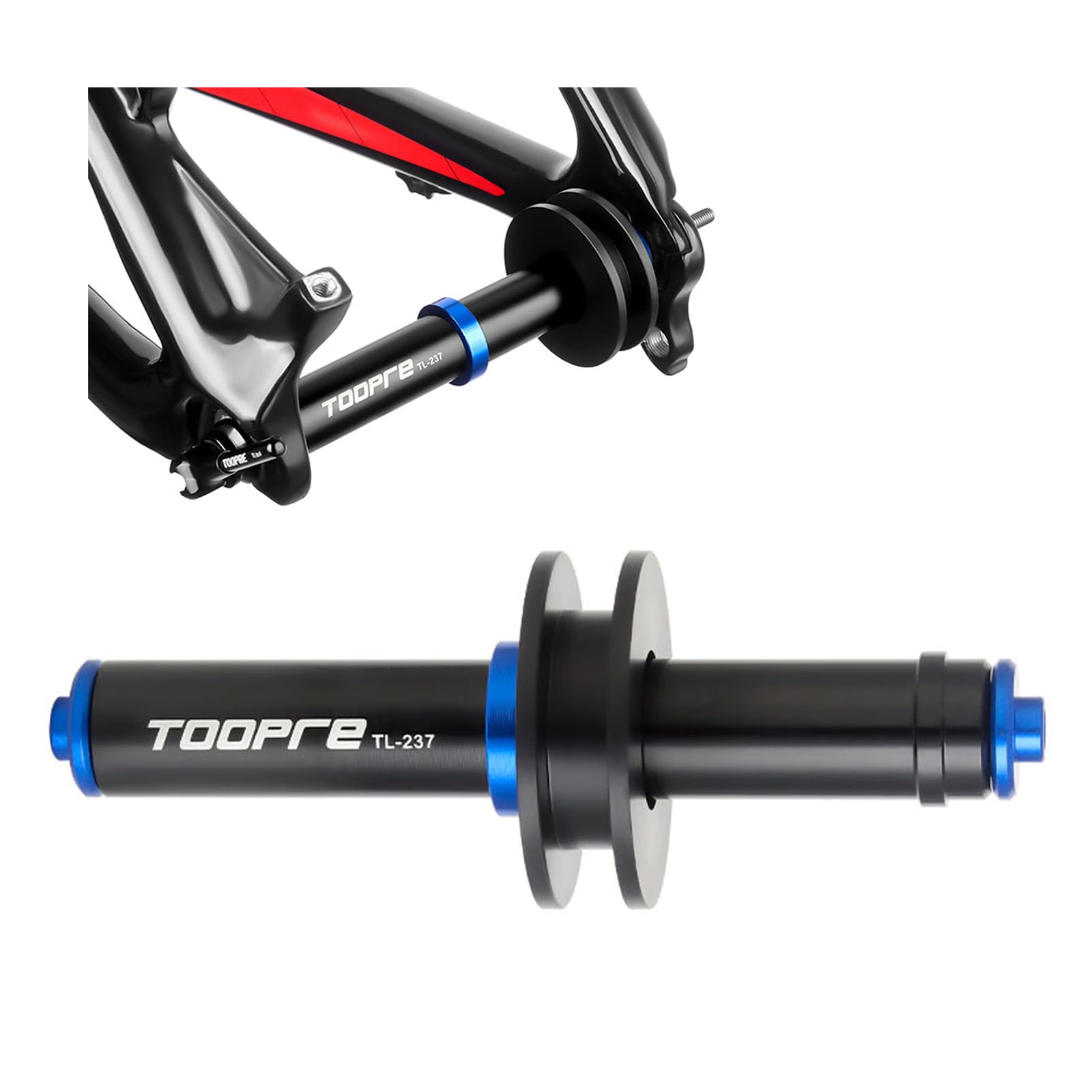 Bicycle Chain Keeper Tool, Adjustable Dummy Hub Axle for 12mm Thru-Axle and Quick Release Frames, Chain Holder for MTB Road Gravel Bikes, Rear Derailleur & Chain Stabilizer for Travel and Maintenance