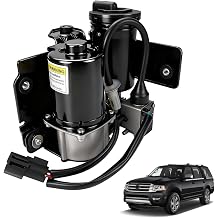 VELONLIN 7L1Z5319A Air Suspension Compressor Pump for Ford Expedition & Lincoln Navigator 2007 2008 2009 2010 2011 2012 2013-2018 - Includes Bracket and Dryer - 7L1Z5319AE 949-202 P-2937 949202 P2937
